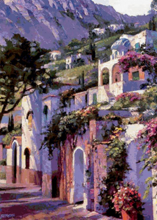 пейзаж греция - пейзаж греция цветы - предпросмотр