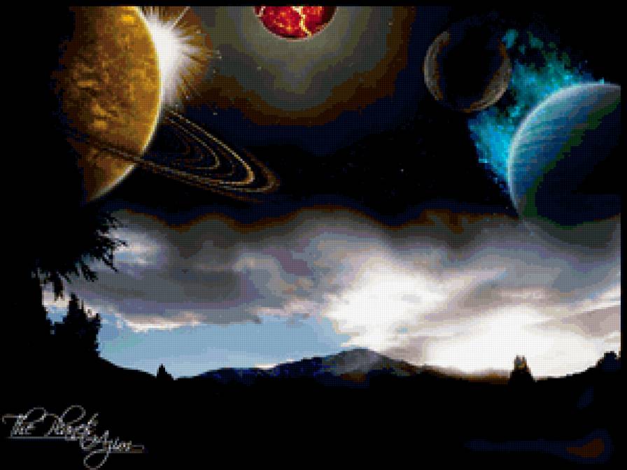 Космос (планеты) - планеты, космос - предпросмотр