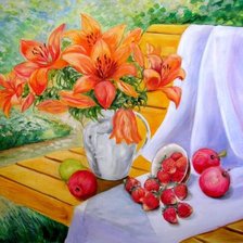 Схема вышивки «Лилии»