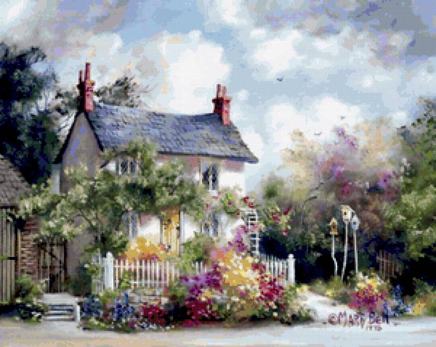 Домики от Марти Белл - домики, пейзажи - предпросмотр