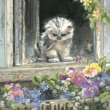 Схема вышивки «Знакомство с миром.»