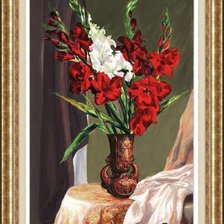 Схема вышивки «Гладиолусы»