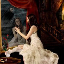 Схема вышивки «Отражение в зеркале»