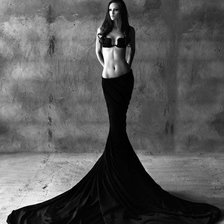 Схема вышивки «Девушка»