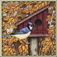 Схема вышивки «птица»