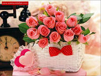 Корзина с розами