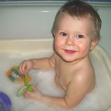 Схема вышивки «Малыш купается»