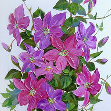 Схема вышивки «Цветы (по картине Л. Скрипченко)»