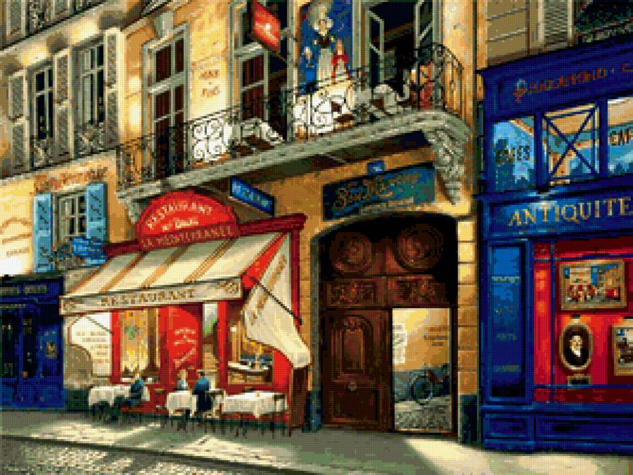 Кафе в Париже - предпросмотр