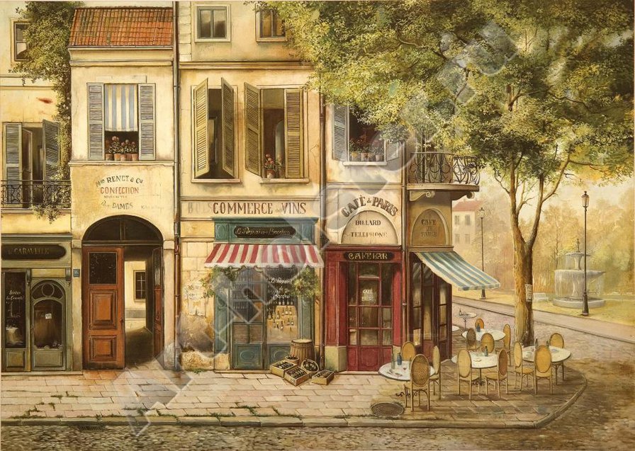 Кафе в Париже - оригинал