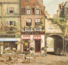 Схема вышивки «Кафе в Париже»