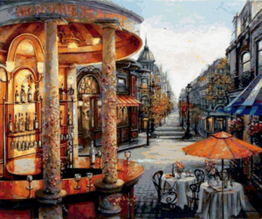 Кафе в Париже - предпросмотр