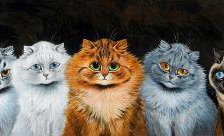 Схема вышивки «кошки»