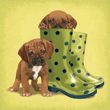 Схема вышивки «Собака»