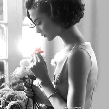 Схема вышивки «девушка»