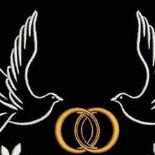 Схема вышивки «Голуби»