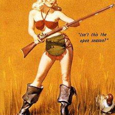 Схема вышивки «ретро девушка»