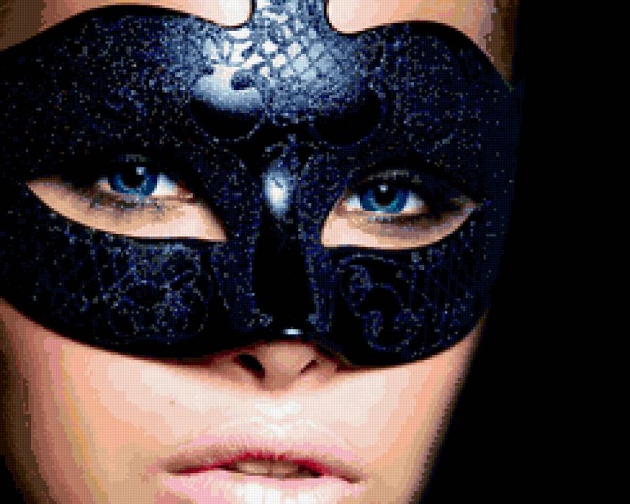 Маска - маска, лицо, девушка, глаза - предпросмотр