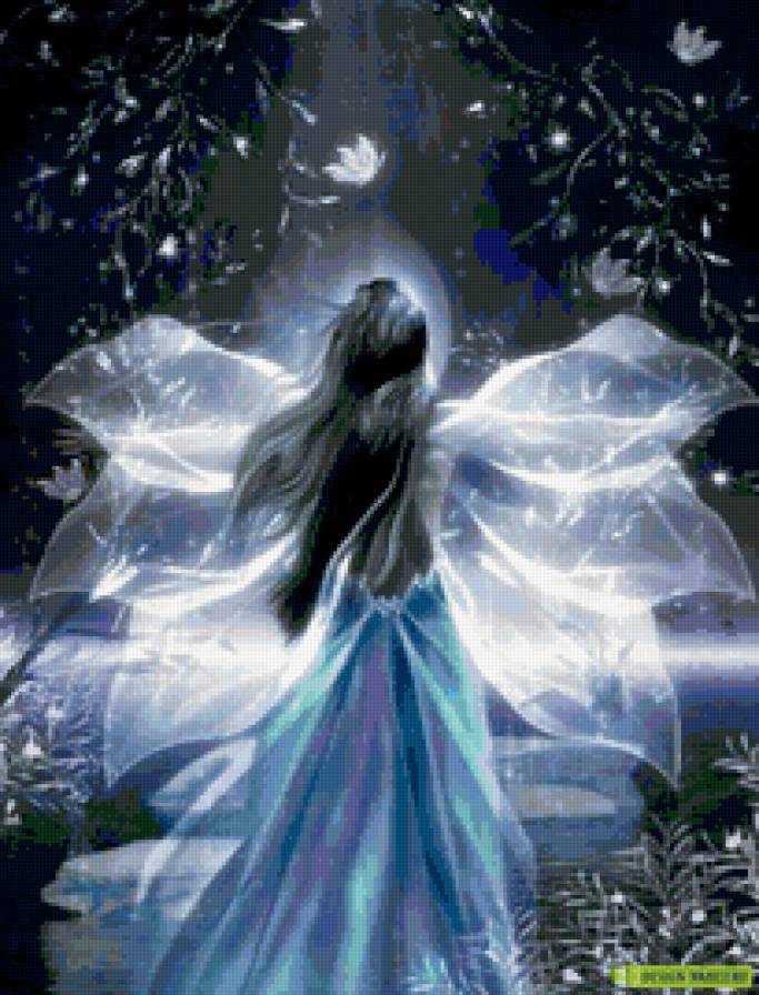 Фея Цветов - фентези, девушка, фея, крылья - предпросмотр