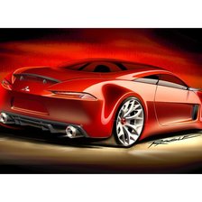 Схема вышивки «авто»