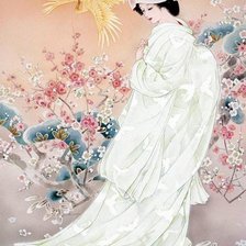 Схема вышивки «Гейша»