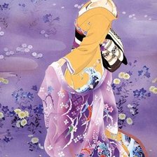 Схема вышивки «Гейша»