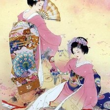 Схема вышивки «Гейша»