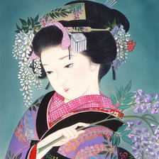 Схема вышивки «Гейша»