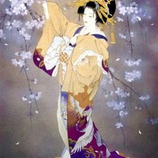 Схема вышивки «Гейша»