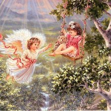 Схема вышивки «Ангелочки»