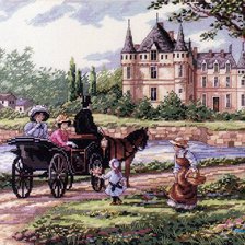 Схема вышивки «прогулка»