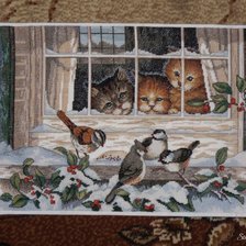 Схема вышивки «зима»