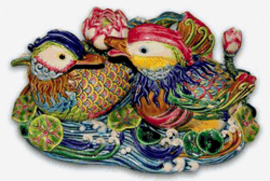 Утки-мандаринки - утка-мандаринка, мандаринка, утка, утки-мандаринки, утки - предпросмотр