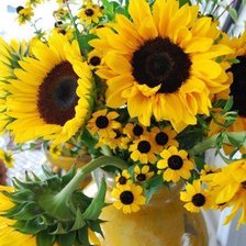 Схема вышивки «Цветы солнца»