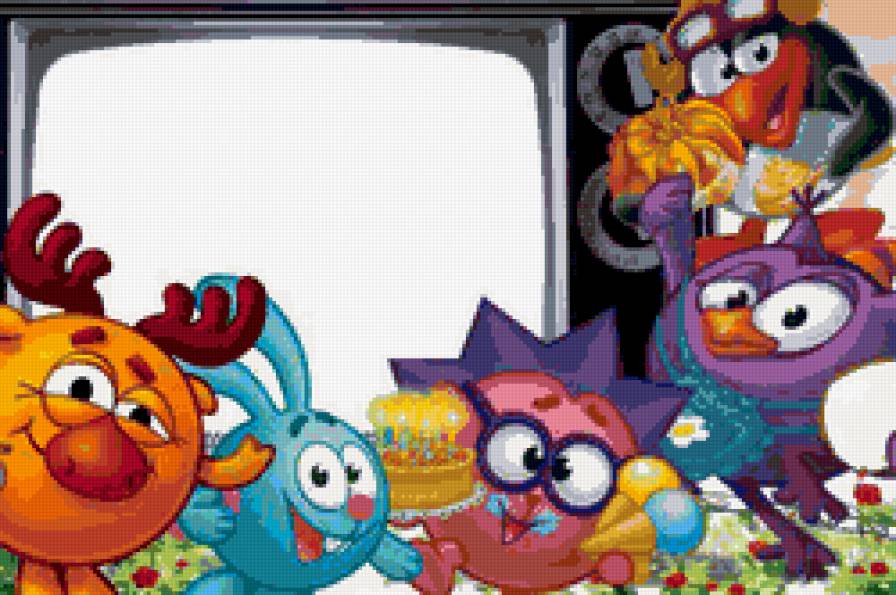 Смешарики - рамка для фото - предпросмотр