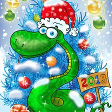 Схема вышивки «Год Змеи»