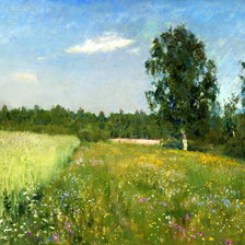 Схема вышивки «ЛЕВИТАН Исаак - Лето»