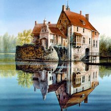 Схема вышивки «замок2»