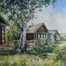 Схема вышивки «Ирина Александровна Круглова . Картина : Летом в Верхотурье.»