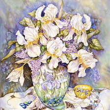 Схема вышивки «ирисы-222»