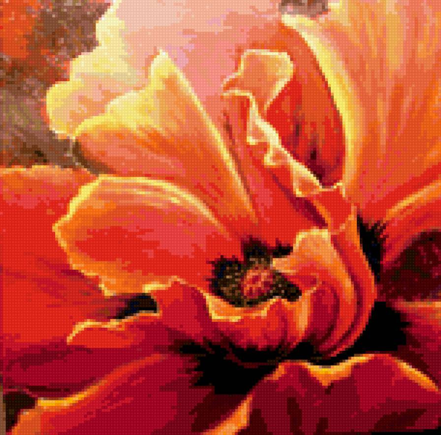 подушка3 - цветы - предпросмотр