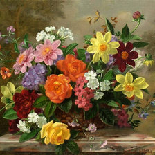 Схема вышивки «Букет»