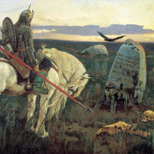 Схема вышивки «В.М. Васнецов "Витязь на распутье" (1882)»