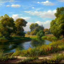 Схема вышивки «Пейзажи России певучи»