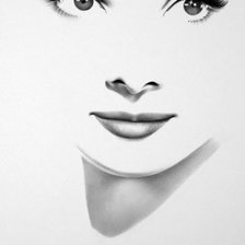 Схема вышивки «Девушка»