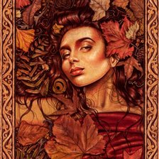 Схема вышивки «эльф осени»