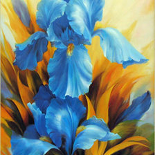 Схема вышивки «Ирисы»
