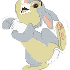 Схема вышивки «заяц»