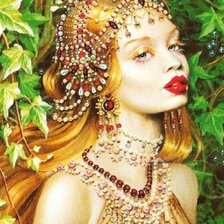 Схема вышивки «лесная нимфа»