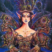 Схема вышивки «эльф-бабочка»